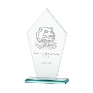 VICTORY JADE GLASS AWARD - 195MM - AVAILABLE IN 3 SIZES